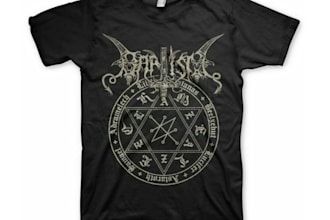 do a custom black, death, or thrash metal band t shirt logo