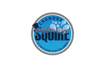 design top quality delivery laundry service logo