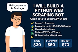 automation and web scraping to excel or google sheets