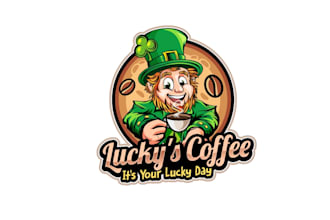 create high quality and beautiful leprechaun logo design
