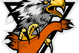 design a cartoon animal mascot character for your sports logo