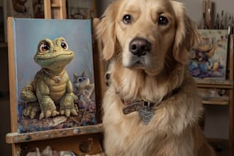 design custom disney pet portrait