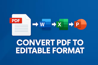 convert PDF to word, excel, google docs or powerpoint accurately
