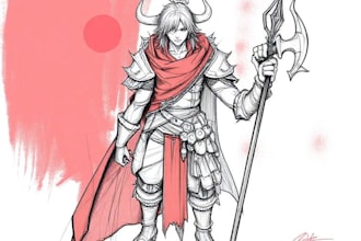 sketch fantasy character concept art