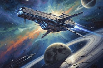 design complete sets of futuristic weapons