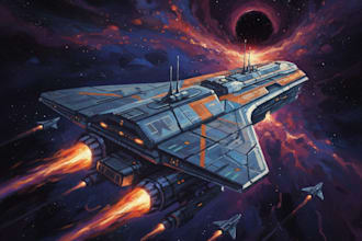 create a sci fi spaceship