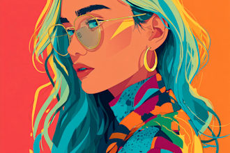 draw vector one line art style