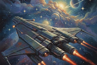 making a sci fi spaceship art