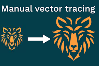 manual vector tracing,logo redraw,raster to vector tracing
