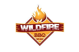 design classic super wild fire logo