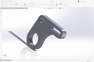 do parts designing on solidworks