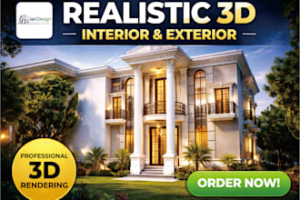 realistic 3d interior eksterior