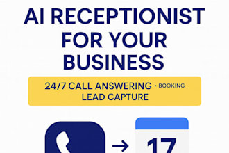 build ai receptionist to answer calls, book appointments qualify leads