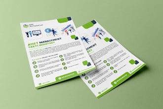 design product launch flyers or promotional posters