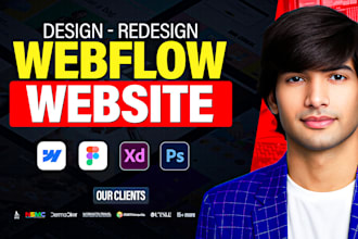 design a custom webflow website or landing page
