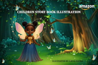 design children story book illustration and children story book
