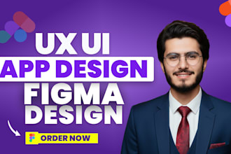 design modern figma app UI UX with prototype