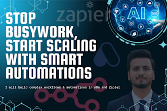 build complex workflows and automations in n8n and zapier