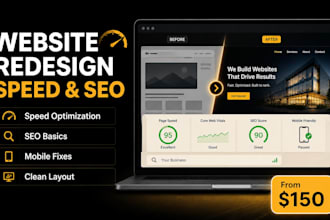 redesign and improve your website speed and SEO