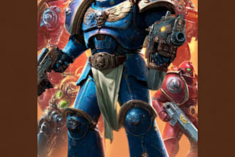 do a warhammer 40k custom digital art for collectors