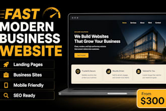 build a fast modern business website