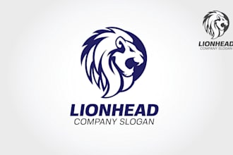 create an eye catching and impressive lion mascot logo for you