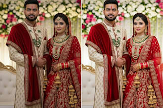 professional wedding and event photo editing