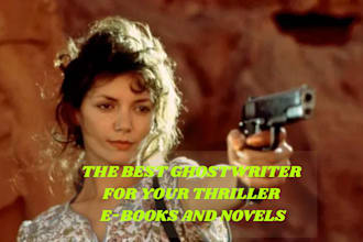 ghostwrite or rewrite the best thriller ebooks and novels