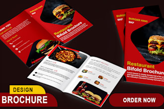 do  professional bi fold brochure design for your brand