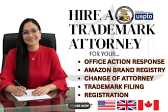 be your US trademark attorney registration, and patent filling