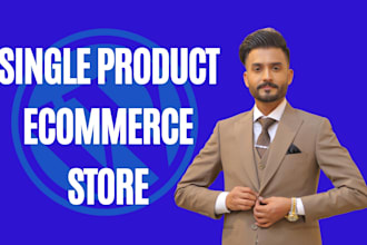 design a professional single product ecommerce store