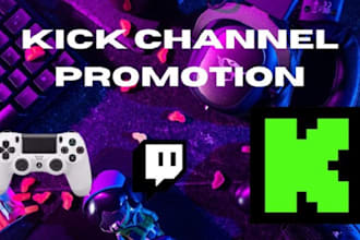 do organic kick promotion to increase viewers and engagement