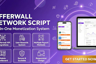 build a full offerwall network script with 10 apis
