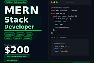 build a fullstack mern web app with react, nodejs and mongodb