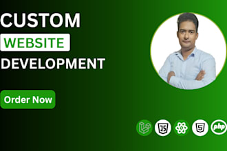 do custom web development, full stack website developer