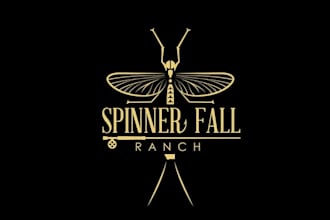 do traditional fly fishing logo for trophy trout in montana