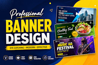 design professional banners and print item services