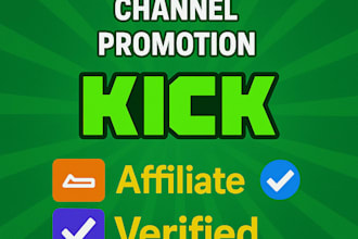 organic kick channel promotion to become affiliate partnership