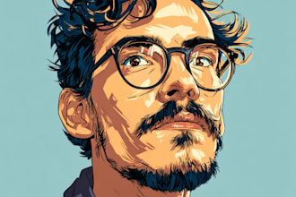 do vector art portrait face, animal, vehicle
