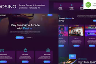 design arcade games website with 10k games and adsense integration