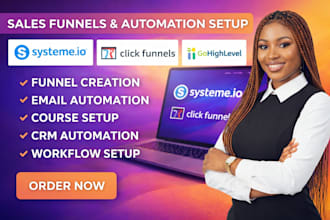 build systeme io landing page, systeme io website, systeme io salesfunnel