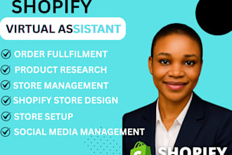 be your shopify virtual assistant for store setup