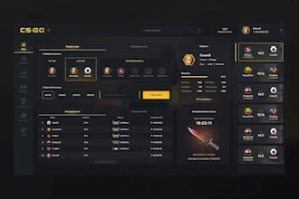 develop tournament website, gaming website, esport website, sport website