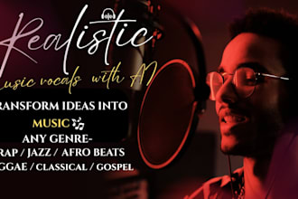 generate ai music, custom songs with realistic human vocals