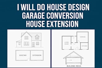 do house design garage conversion house extension building regs drawings