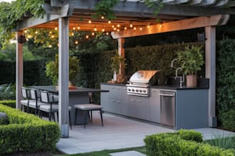landscape design outdoor kitchen pergola landscape architect