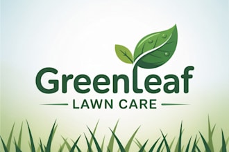 design professional landscape and lawn care service logo
