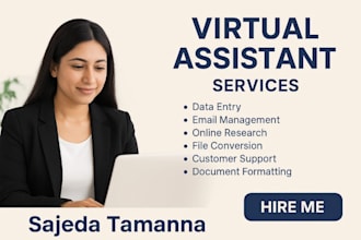 be your reliable virtual assistant for admin