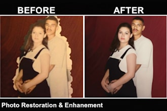 restore old photos, fix blurry and colorize damaged images