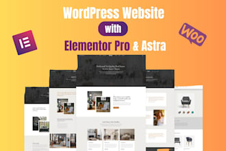 create elementor ecommerce website with astra